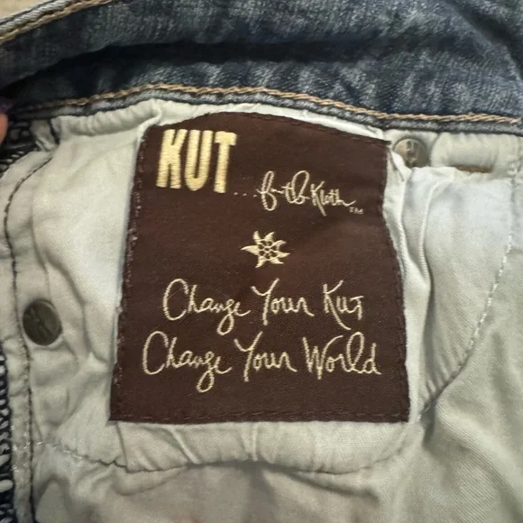 Kut from the Kloth Dark Blue Flare Jeans - Picture 4 of 7